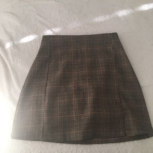 Brown Brandy Melville Cara Skirt